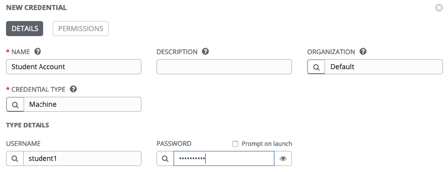 Add Machine Credential