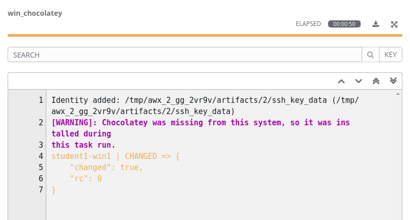 Win_Chocolatey Job Output